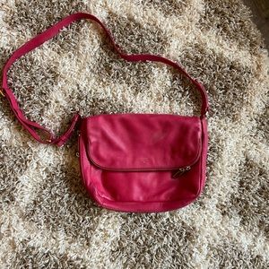 Pink Fossil crossbody bag